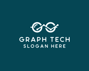 Graph - Line Graph Eyeglasses logo design