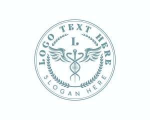 Wings - Medical Healthcare Caduceus logo design