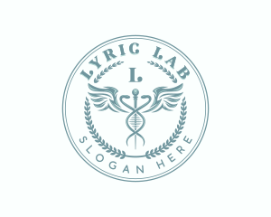 Medical Healthcare Caduceus logo design