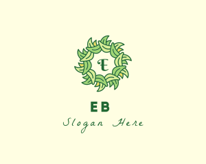 Ornamental Leaf Decoration Logo