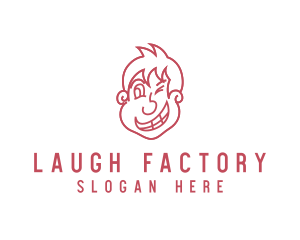 Comedian - Quirky Boy Character logo design