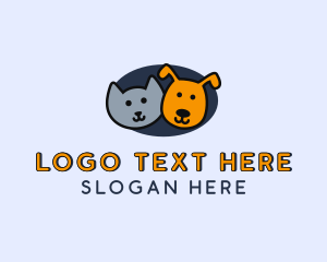 Pet Training - Cat Dog Pet logo design