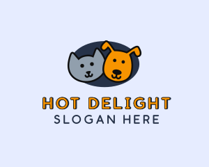 Cat Dog Pet logo design