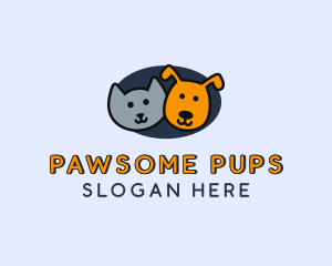 Cat Dog Pet logo design