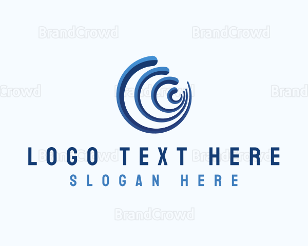 Ocean Wave Surf Logo