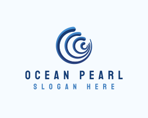 Ocean Wave Surf logo design