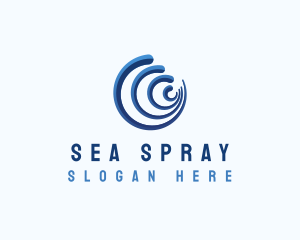 Ocean Wave Surf logo design