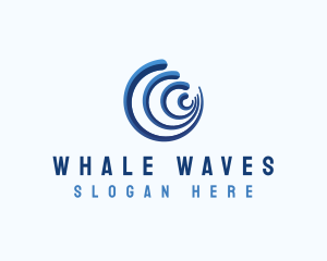 Ocean Wave Surf logo design