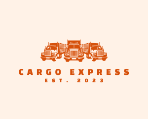 Truck Logistics Cargo logo design