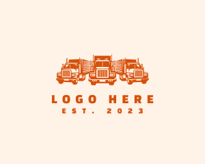 Delivery Truck - Truck Logistics Cargo logo design