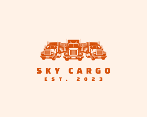 Truck Logistics Cargo logo design