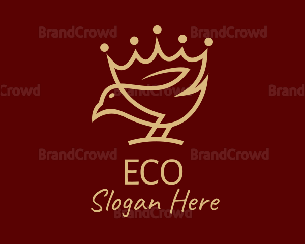 Monoline Bird Crown Logo