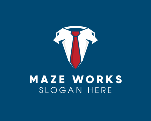 Business Suit Necktie logo design