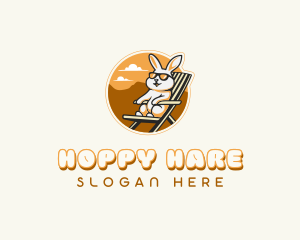 Bunny Rabbit Camping logo design