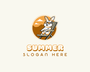 Bunny Rabbit Camping logo design