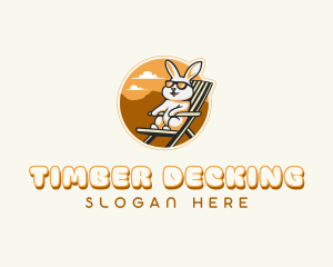 Bunny Rabbit Camping logo design