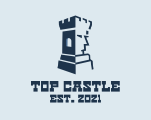 Medieval Castle Statue  logo design