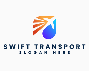 Transportation Plane Travel Aerospace logo design