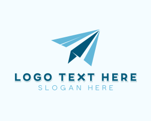 Plane - Paper Plane Logistics logo design