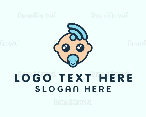 Signal Baby Cartoon Logo