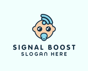 Signal Baby Cartoon logo design