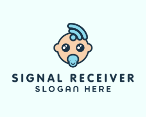 Signal Baby Cartoon logo design