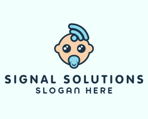 Signal - Signal Baby Cartoon logo design