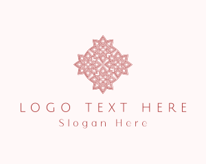 Boutique - Poinsettia Flower Ornament logo design