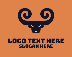 Spiral - Spiral Horn Bull logo design