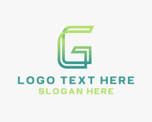 Online - Modern Letter G Digital logo design