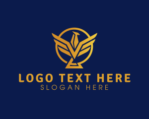 Luxe - Golden Bird Premium logo design