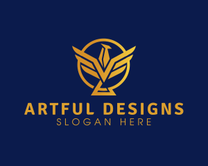 Golden Bird Premium  logo design