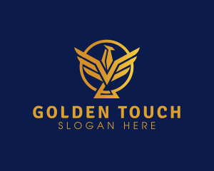 Golden Bird Premium  logo design