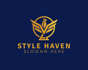 Golden Bird Premium  logo design