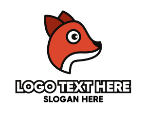 Outline - Minimalist Fox Outline logo design