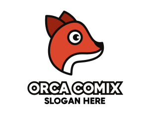 Pet Shop - Minimalist Fox Outline logo design