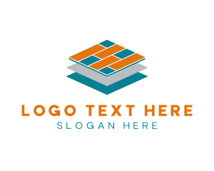 Textiles - Brick Tile Flooring logo design