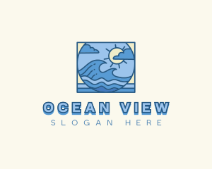 Waves Ocean Travel logo design