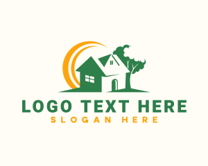 Lawn - Landscaping House Realty logo design