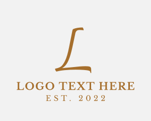 Expensive - Elegant Fashion Business logo design