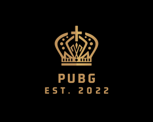 Ministry - Golden Pope Crown logo design