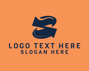 Logistics - Arrow Logistics Letter S logo design