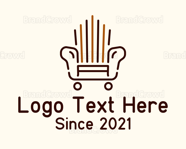 Armchair Outline Furniture Logo