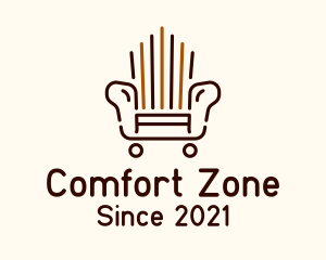 Armchair - Armchair Outline Furniture logo design