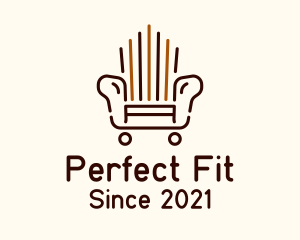 Fittings - Armchair Outline Furniture logo design