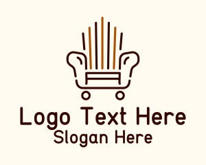 Armchair Outline Furniture Logo