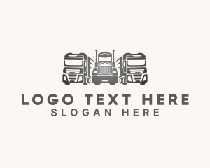 Haulage - Logistics Dispatch Vehicle logo design
