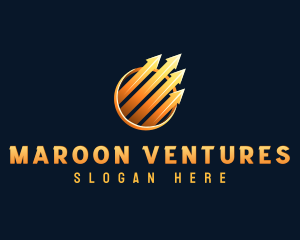 Arrow Chart Investment logo design