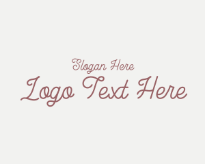 Feminine Fragrance Cursive Logo