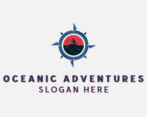 Travel Compass Adventure logo design